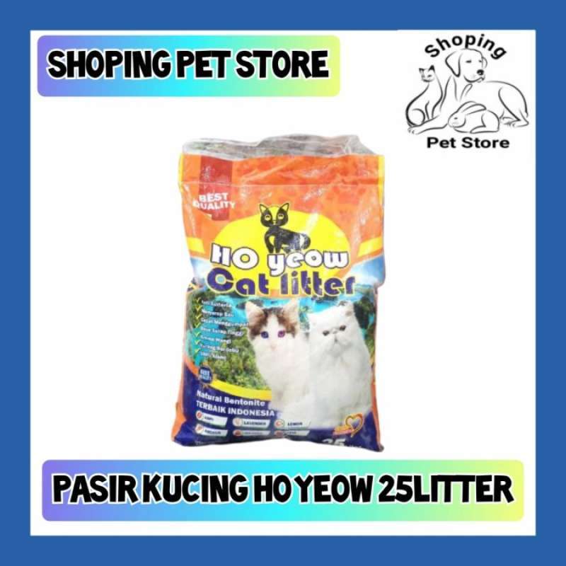 Promo OEM Pasir Kucing Gumpal Wangi Ho Yeow 25 litter pasir Kucing