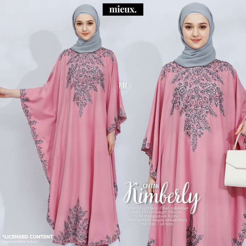 Jual Kimberly Baju Kaftan Wanita Terbaru Ld 135 All Size Caftan Muslim