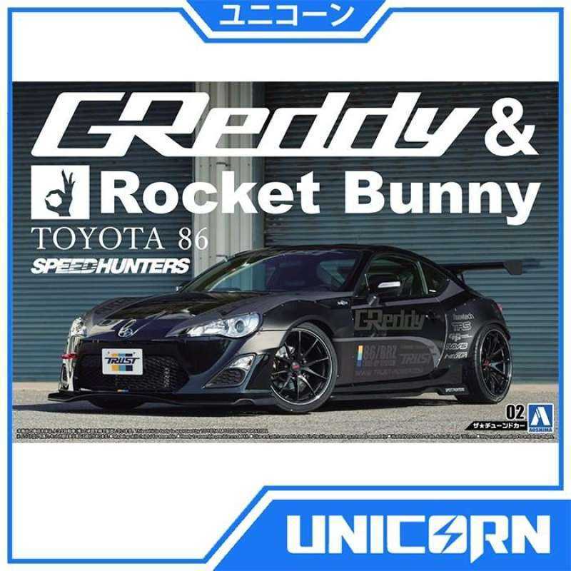 Aoshima Toyota '86 12 Greddy & Rocket Bunny Volk Racing Ver. Kit de modelo a escala 1:24
