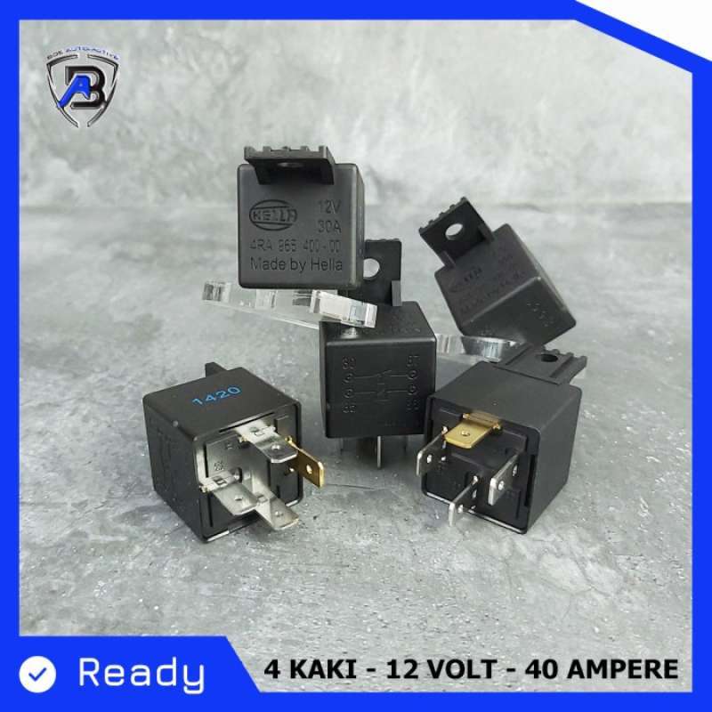 Promo RELAY HELLA KAKI 4 12V 30A RELAY KLAKSON HELLA Diskon 5 di