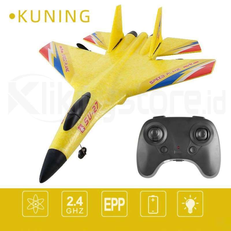 Jual Remote Control Pesawat Terbang Jet Tempur Mainan LED Airplane Foam