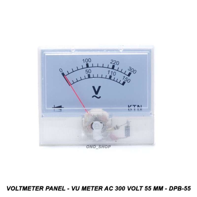 Jual Jual Voltmeter Panel - VU Meter AC 300 Volt 55 mm - DPB-55 Diskon