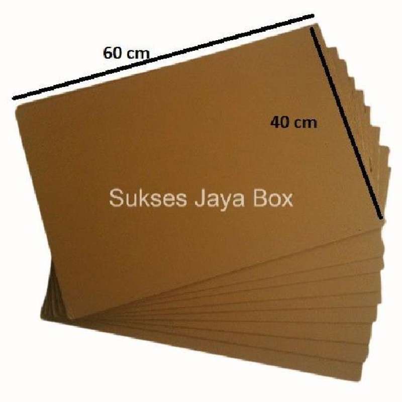 Jual KARDUS KARTON LEMBARAN 60x40 SINGLE WALLCORRUGATED SHEET POLOS