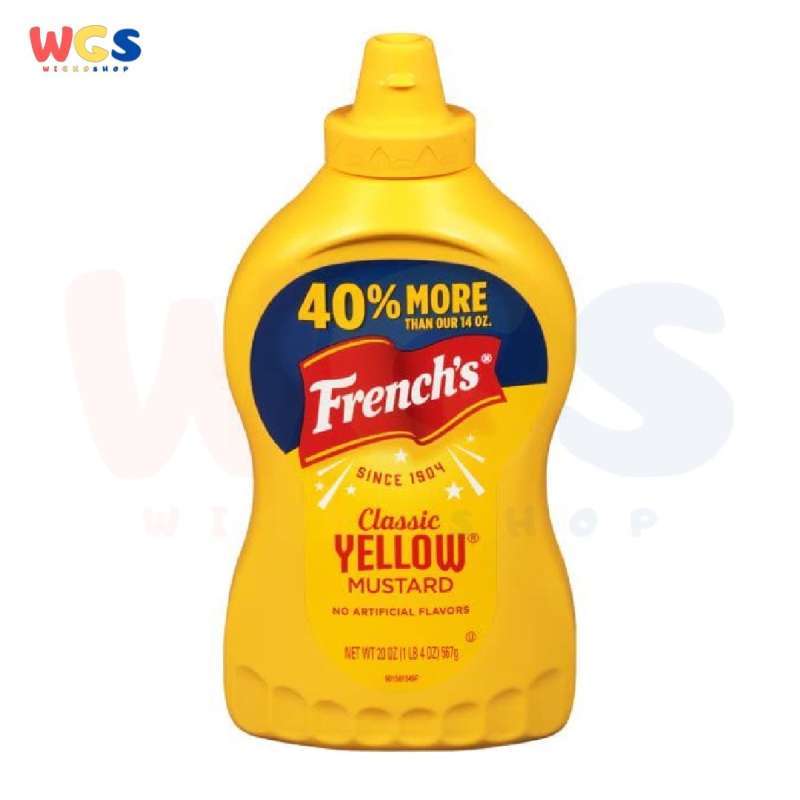 Jual French's Classic Yellow Mustard No Artificial Flavors 20oz 567g di
