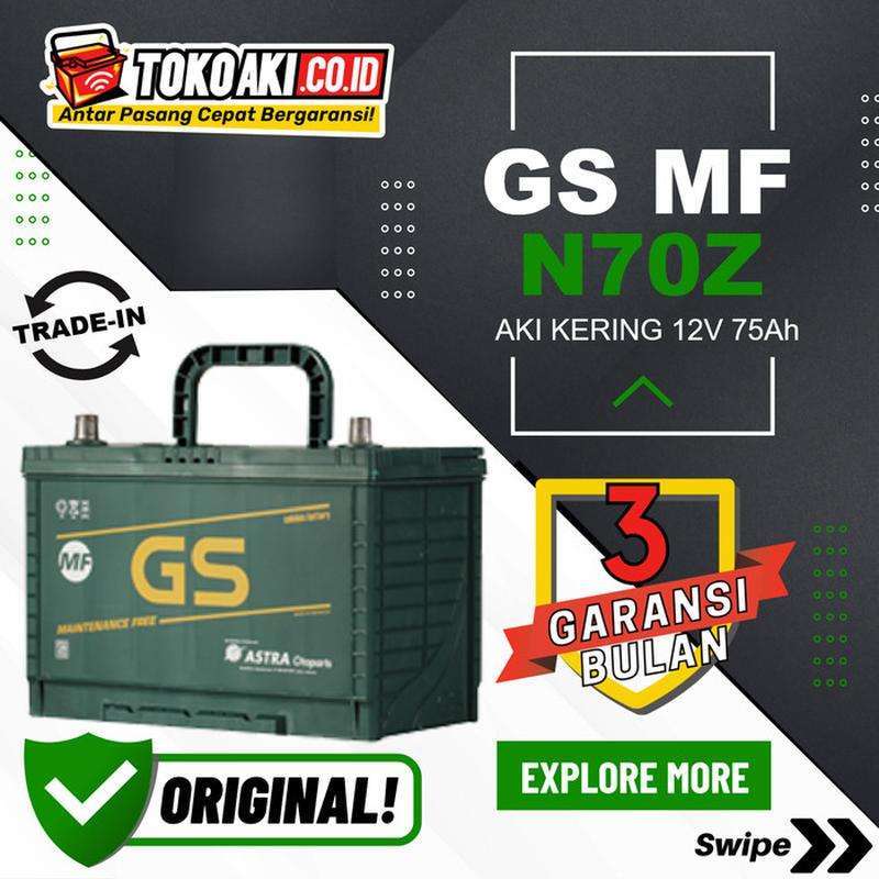 Jual Aki Nissan Navara (1997-2004) - GS Astra MF N70Z - 75Ah di Seller