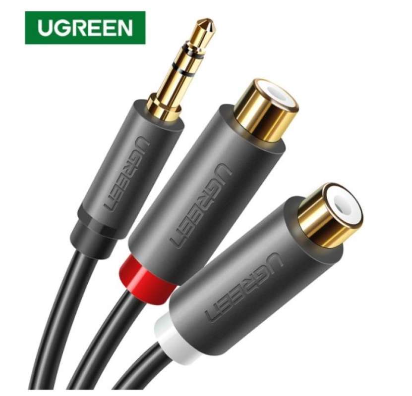 Jual Ugreen Rca 3.5Mm Adapter Cable 2 Female To Male Aux Mini Jack ...