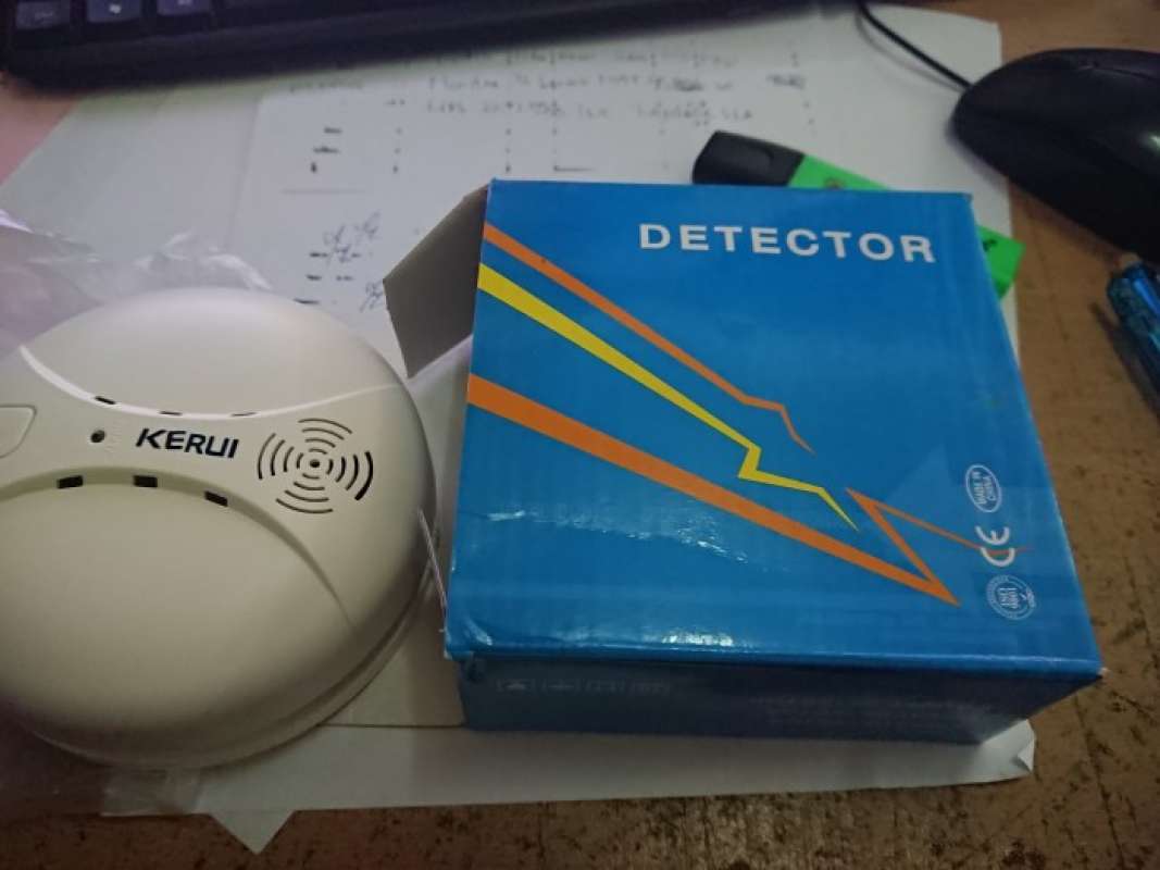 Promo Sensor Asap Smoke Detector Kerui Kebakaran Wireless Alarm System ...