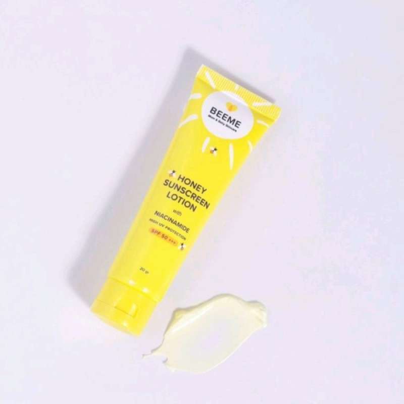 Jual [Free Gift] Beeme Honey Sunscreen Lotion Niacinamide Spf 50 di