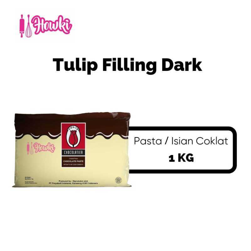 Jual Coklat Filling Tulip Dark / Isian Roti Cokelat 1 kg di Seller TBK