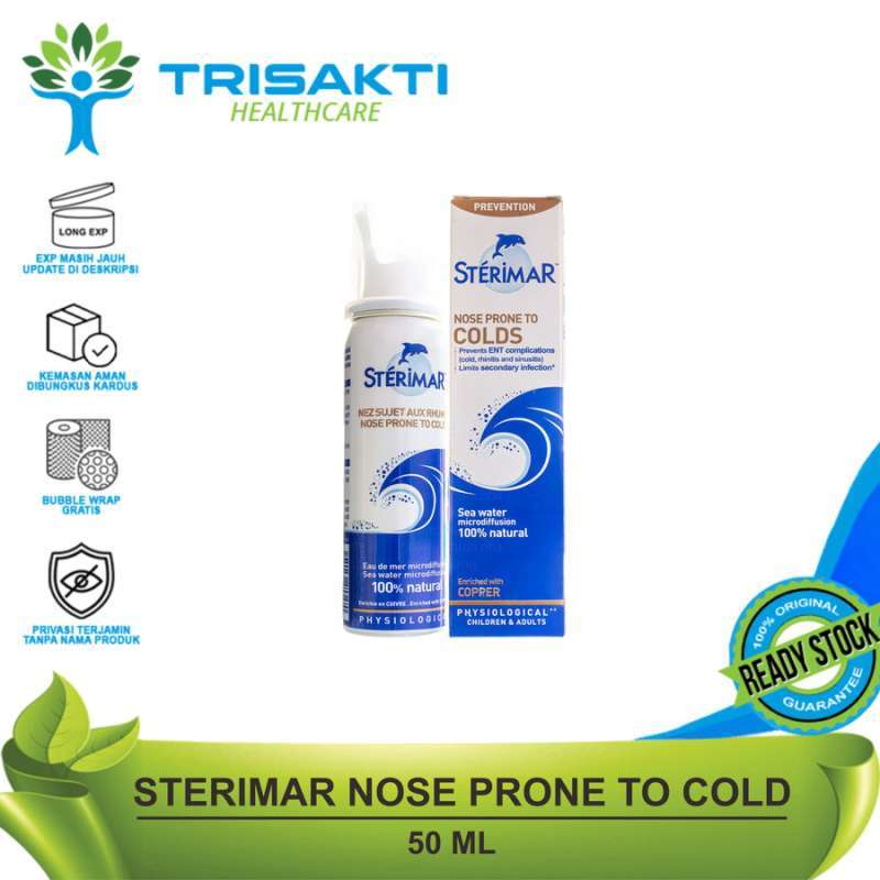 Promo STERIMAR NASAL SPRAY NOSE PRONE TO COLDS PREVENTION 50 ML DEWASA