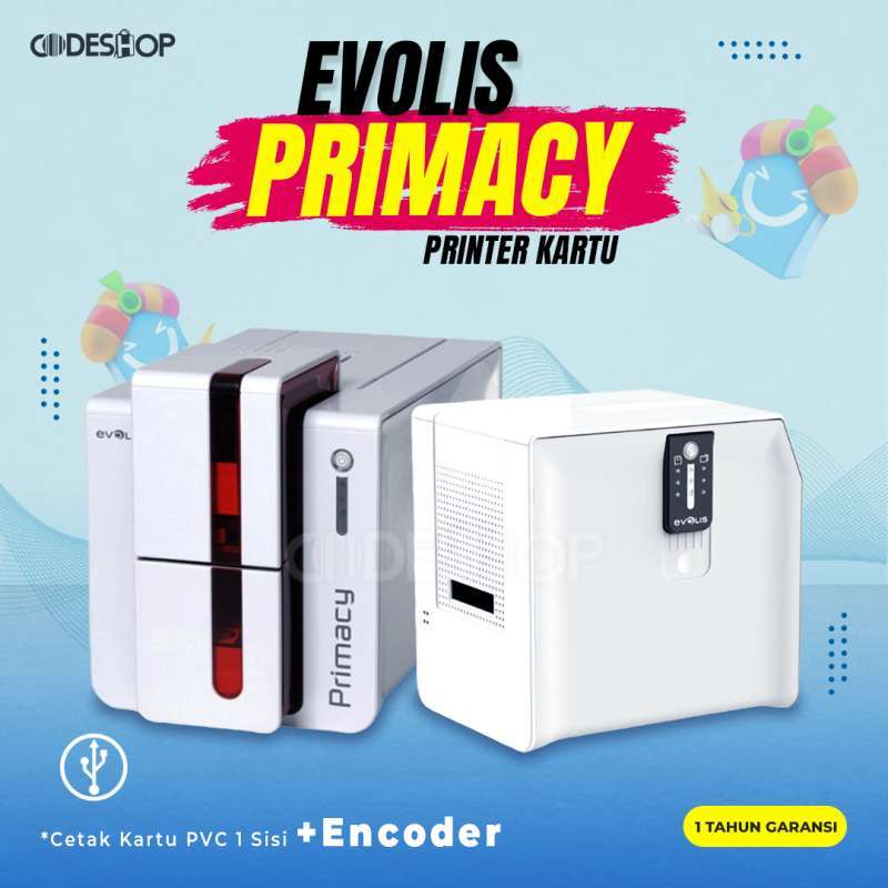 Jual id card printer evolis primacy 308 single side with duali encoder