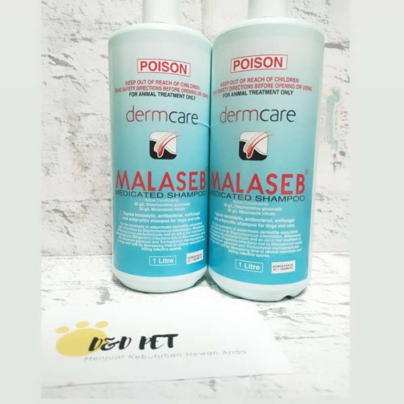 Jual Shampoo Malaseb Medicated Shampoo Derm Care 1 Liter di Seller Bora