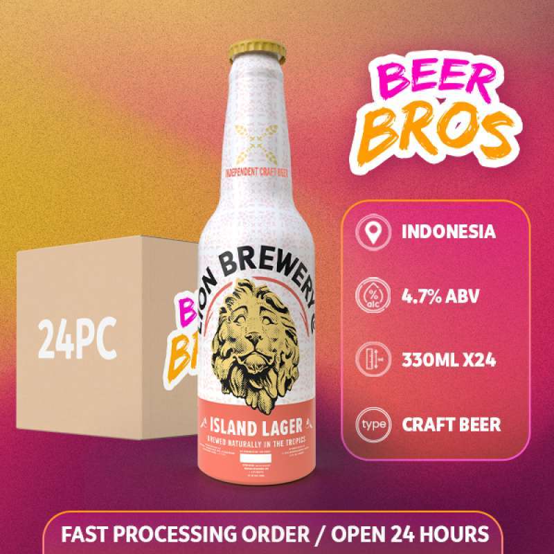 Jual Lion Brewery Island Lager [ dus isi 24 botol ] di Seller Beer Bros