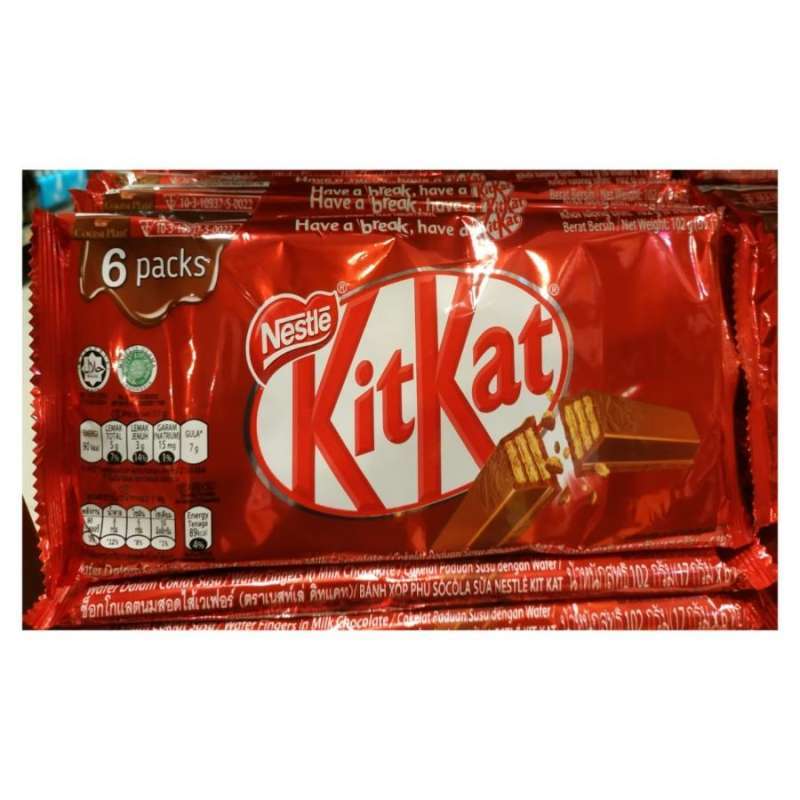 Jual Nestle Kit Kat 2F multipack 6 x 17 gr di Seller