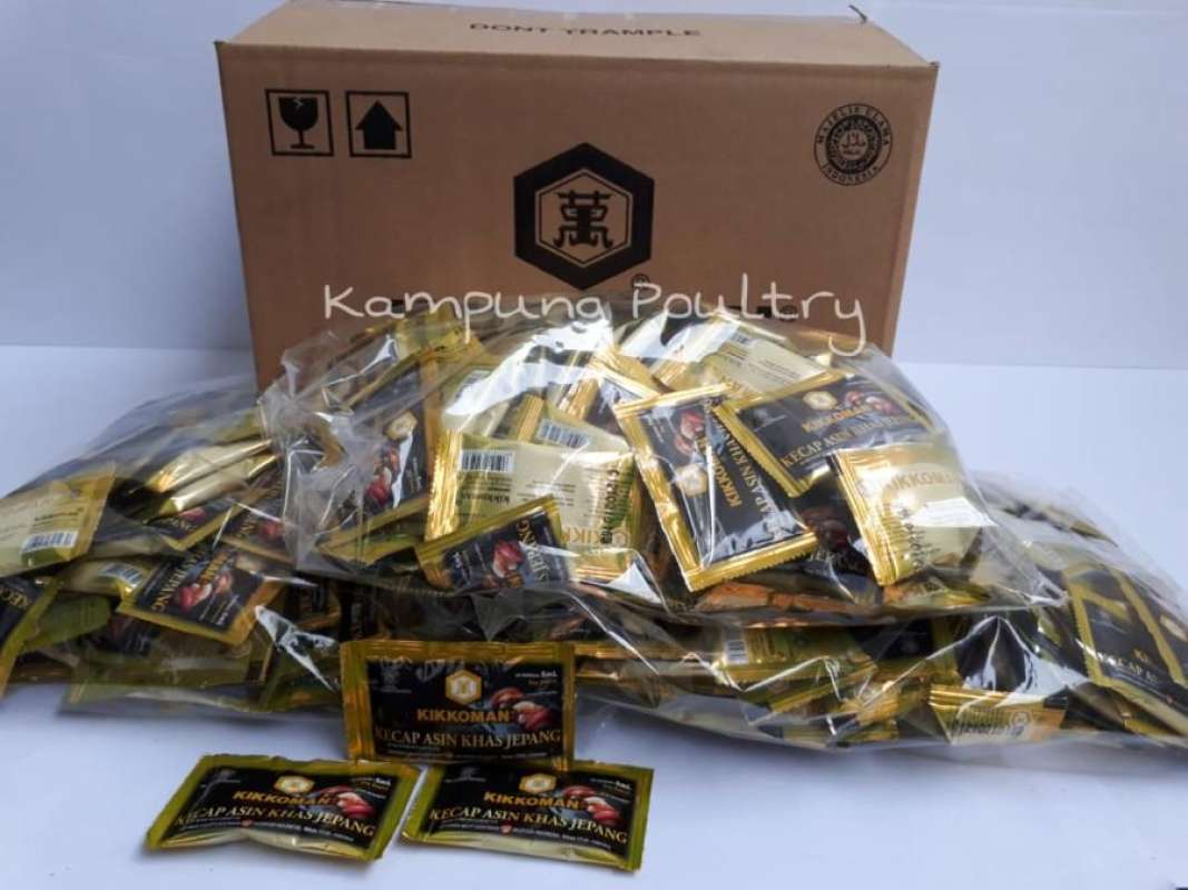 Jual KIKKOMAN SOY SAUCE SACHET SAUS KECAP ASIN KHAS JEPANG 5ml di