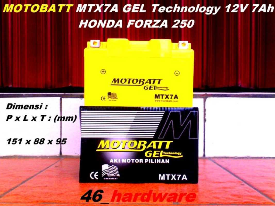 Promo Motobatt Mtx7A Gel Technology 12V 7Ah Aki Motor Honda Forza 250Cc