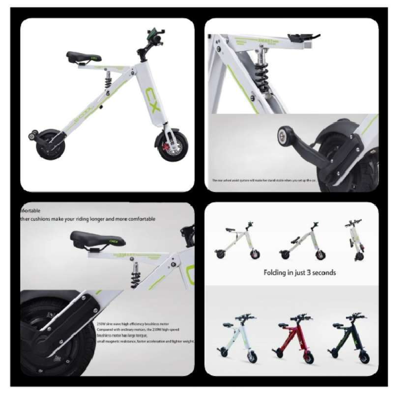Promo Millenium Sepeda Lipat Listrik Roda 2 Millenium Scooter