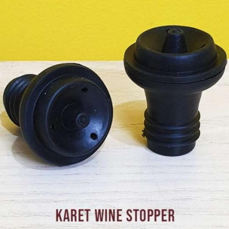 Jual WINE STOPPER KARET RUBBER WINE VACUUM SUCTION PENUTUP BOTOL