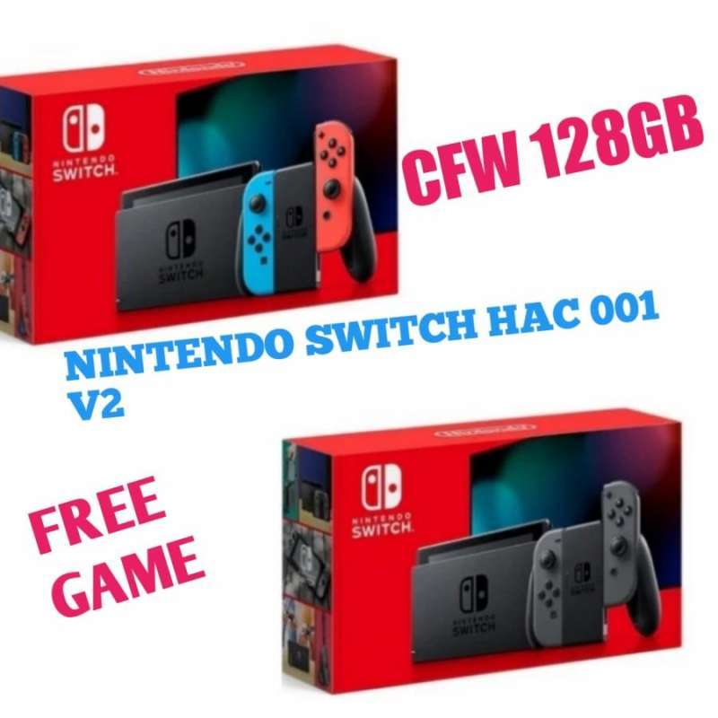 Jual Nintendo Switch V2 Hac 001 Custom Fimware ( Cfw ) 128Gb di Seller