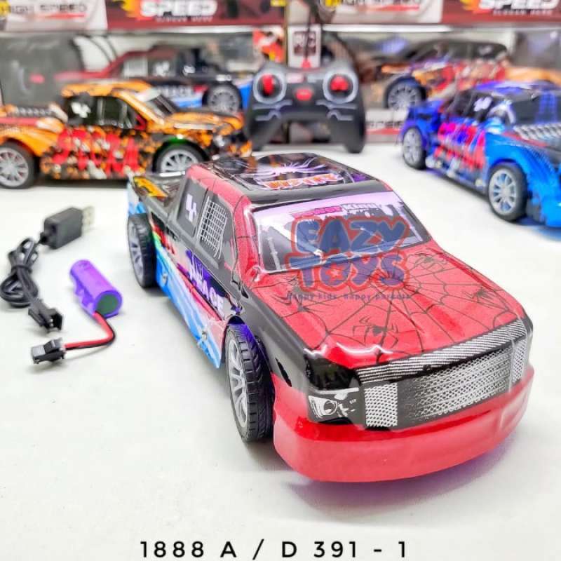 Promo Mobil Remote Control Jeep Off Road Pick Up Graffiti Baterai Charge Diskon 16 di Seller