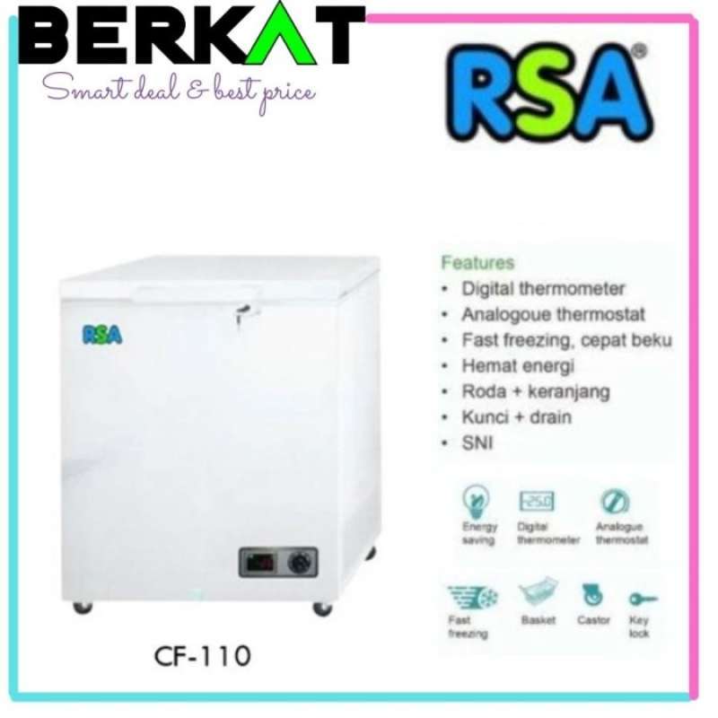 Jual RSA CF 100 CHEST FREEZER 100 L 15 25 CELCIUS KULKAS DAGING di