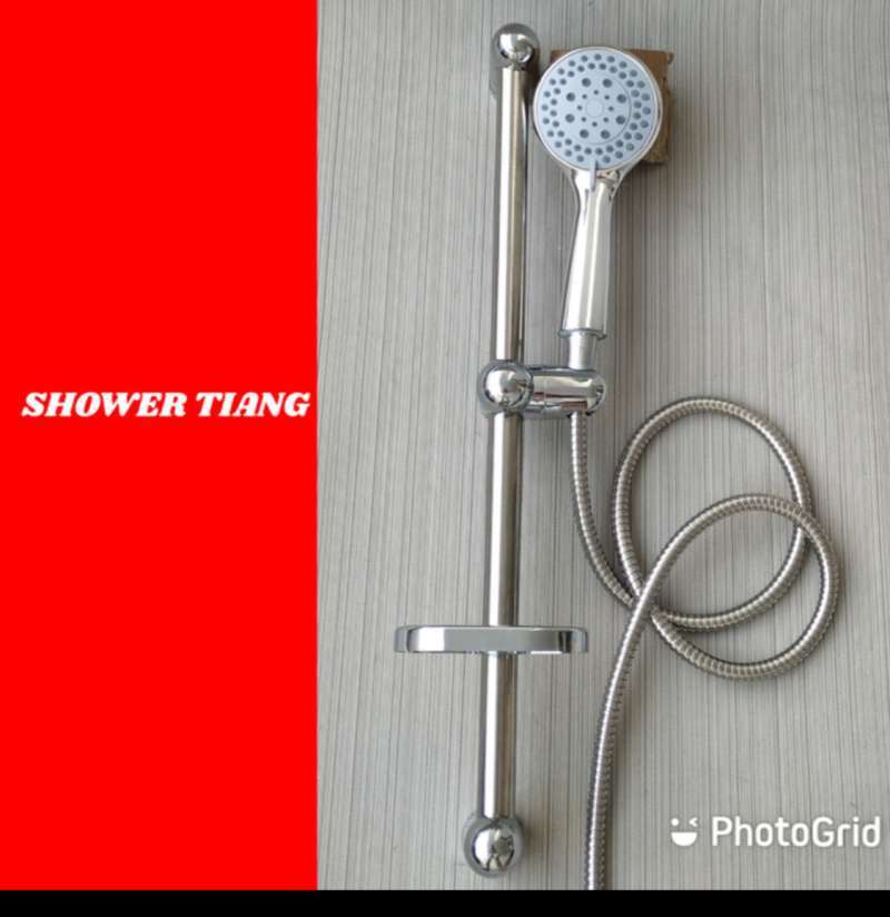 Promo harga promo hand shower + tiang stanlis shower tiang minimalis