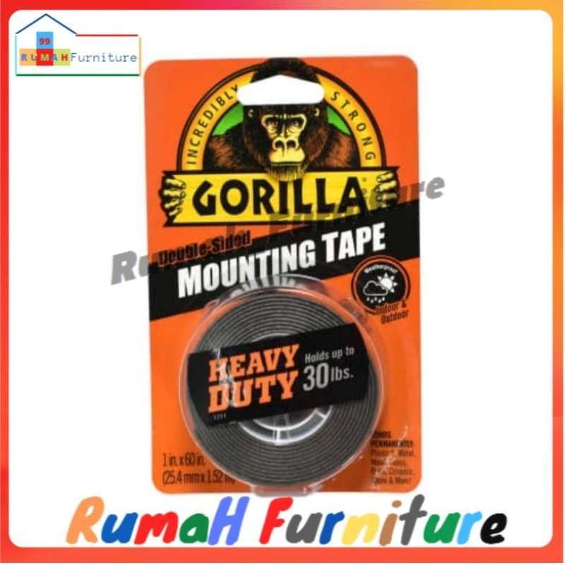 Jual Gorilla Double Tape Heavy Duty 1 Inch Original di Seller Rumah