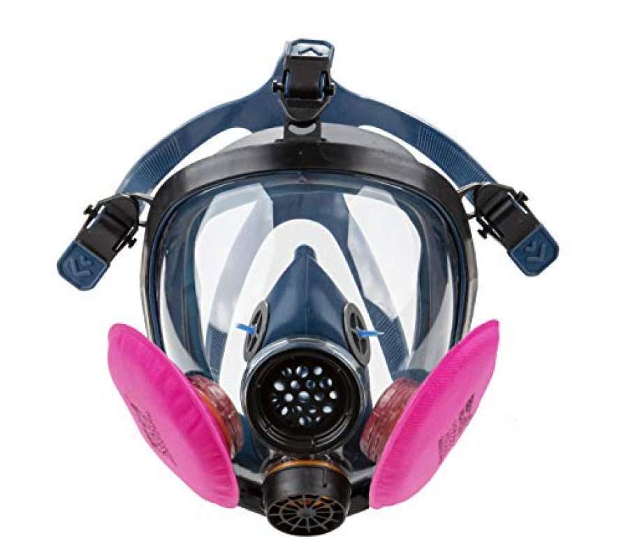 Promo SYINE Particulate Mask Full Face Mask Safety Respirator for Paint