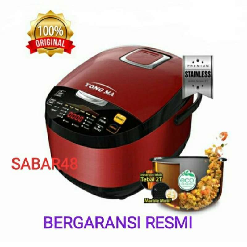 Jual Rice Cooker YONGMA SMC7047 digital 2L Gold garansi resmi philips