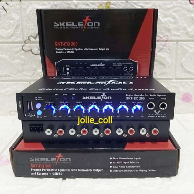 Promo PREAMP CAR EQUALIZER USB SKELETON SKT-EQ200 USB Diskon 6% di ...
