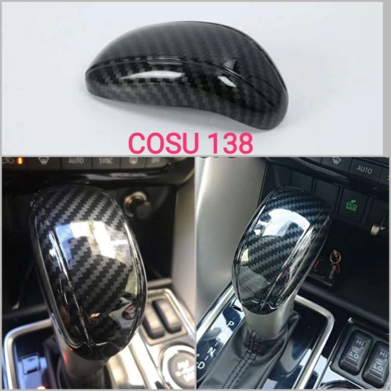 Promo Cover Carbon Gear Shift Knob Porsneling Matic Mitsubishi Eclipse Cross Diskon 15 di
