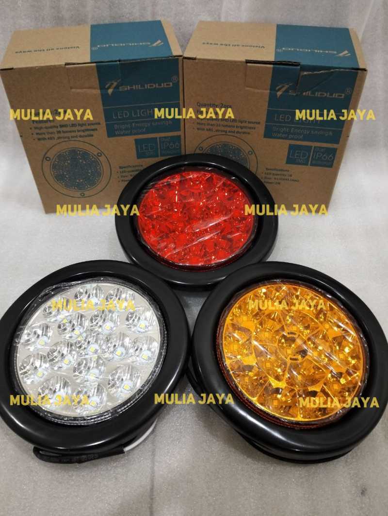 Jual Lampu Stop LED Bulat Truk 24 Volt/Stop Lamp Volvo/Lampu Rem Bulat
