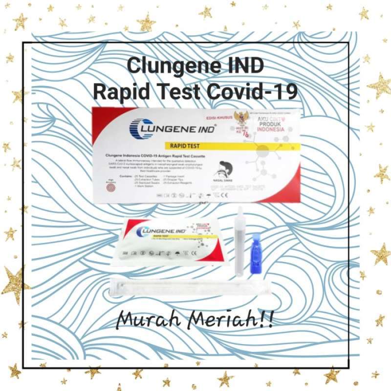 Promo Clungene IND Rapid Test Swab Antigen AKD Diskon 44 di Seller