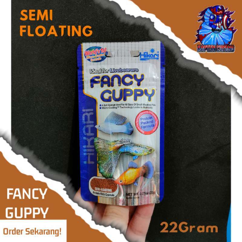 Jual Hikari Fancy Guppy 22Gram (SemiFloating) di Seller DENTA PET SHOP Kalibata, Kota