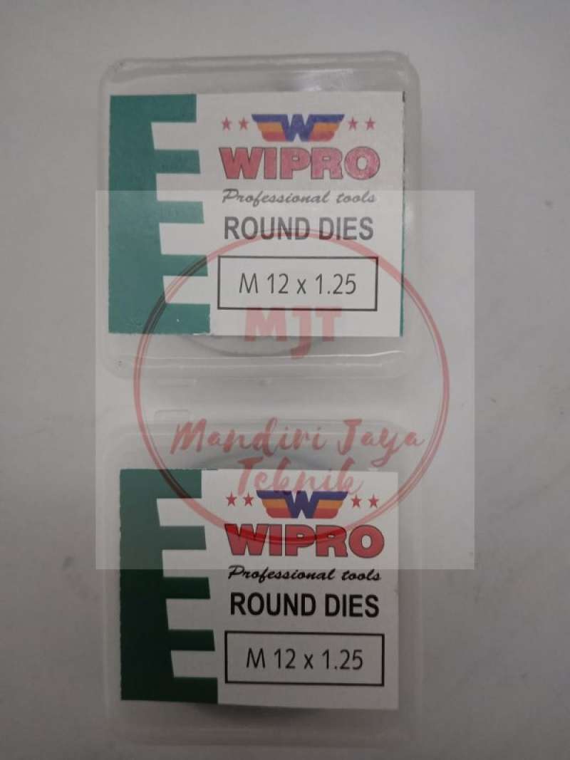 Jual Mata Senai Snai drat luar / Round Dies M12 x 1.25 WIPRO di Seller Mandiri Jaya Teknik