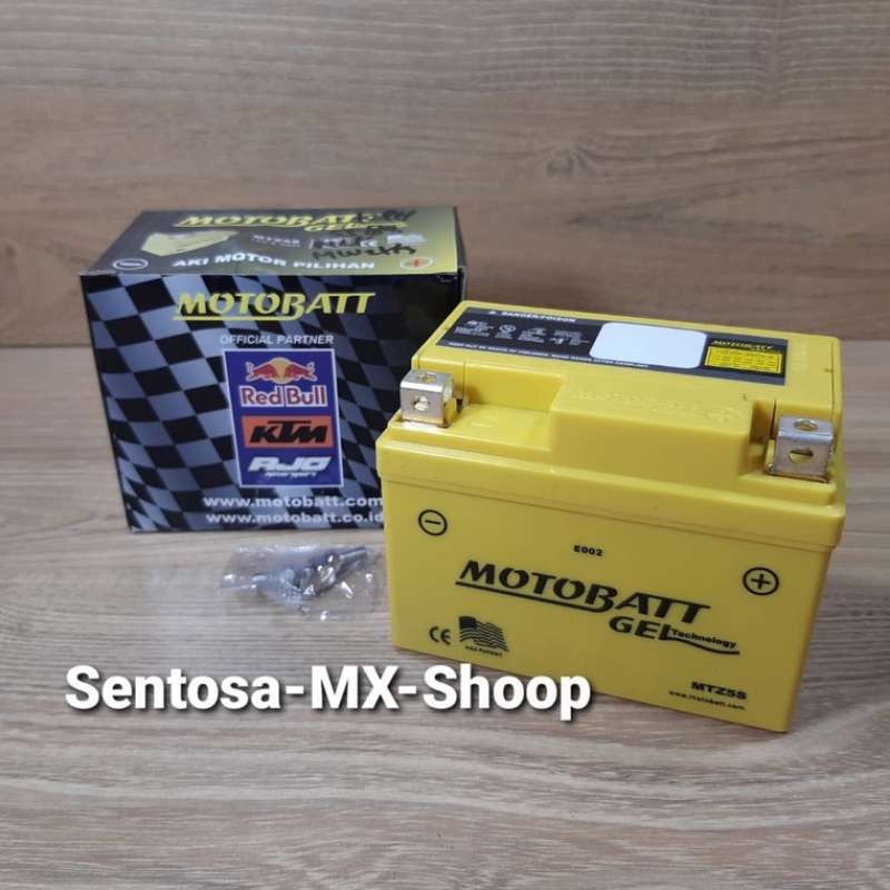 Jual AKI MOTOBAT GEL / BATTERY MTZ5S MOTOR KHARISMA/SUPRA X125/BEAT