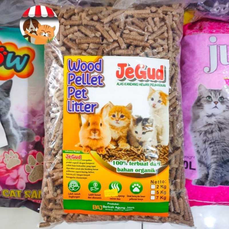 Promo Bao Bao Wood Pellet Cat Litter Hamster Kucing Sugar Glider 5kg