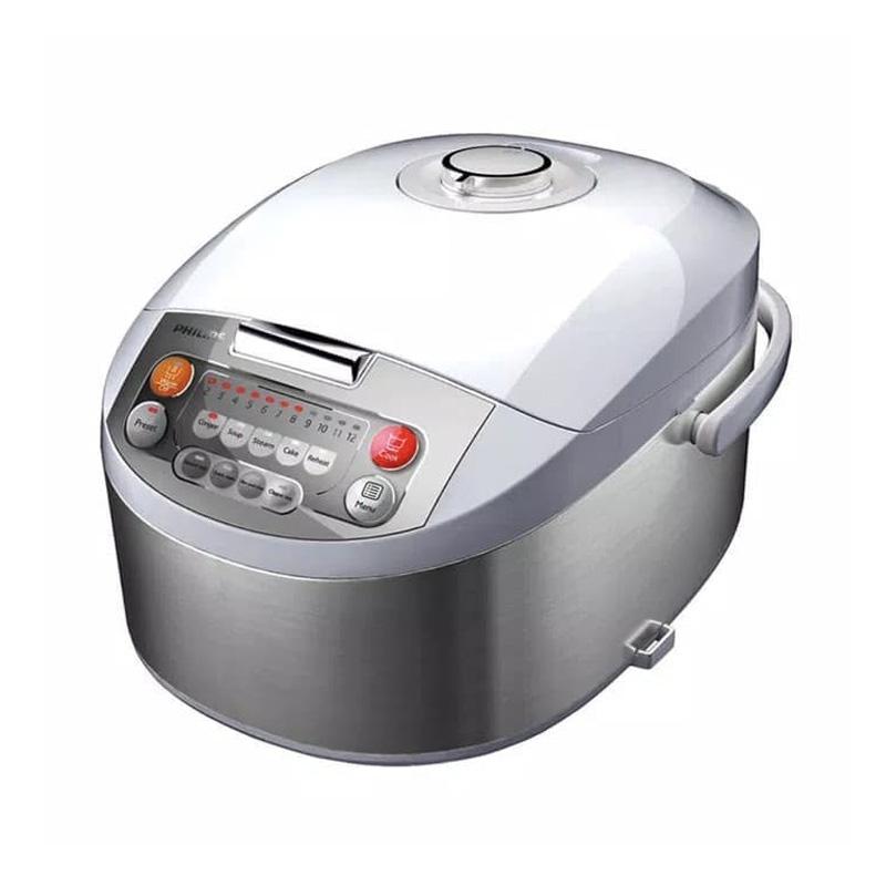 Jual PHILIPS HD3038 Fuzzy Logic Digital Rice Cooker [1.8 L] PUTIH ABU di Seller Indo Solution
