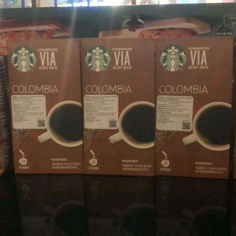 Jual Starbucks Arabica Instant Coffee Colombia Ready Brew Isi 3 Di