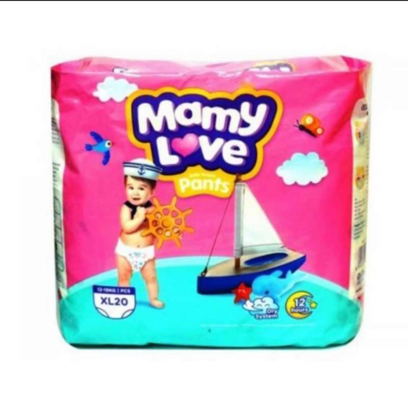 Jual MAMY LOVE BABY DIAPER PANTS UKURAN XL 20 MURAH di Seller R2 Agency