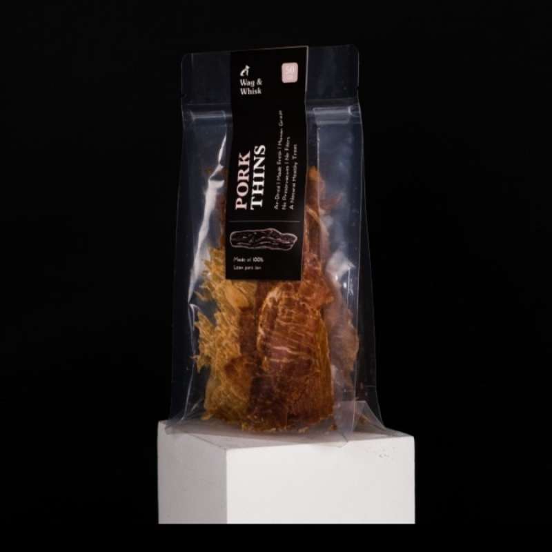 Jual Wag And Whisk Pork Thins Jerky di Seller DENTA PET SHOP