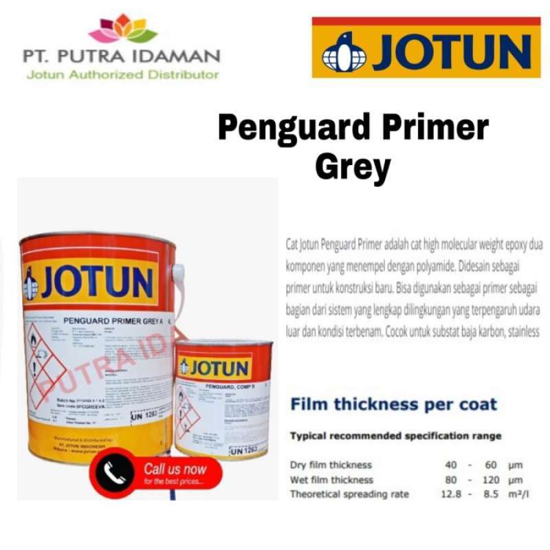 Promo Jotun Cat Epoxy / Penguard Primer Grey 5 Ltr / 2 Komponen / Cat