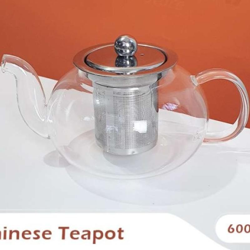 Promo Teko Teh Kaca 600ml Chinese Teapot Infuser 600 ml Teko Saringan
