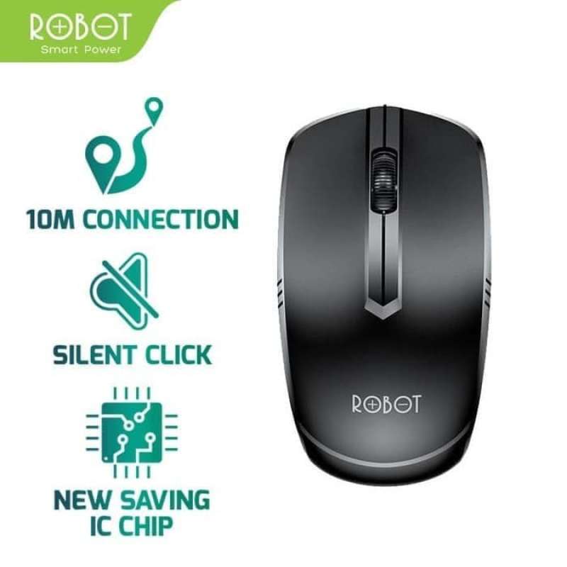 Promo Mouse Robot M200 Wireless Silent Click Mouse Diskon 23% di Seller ...