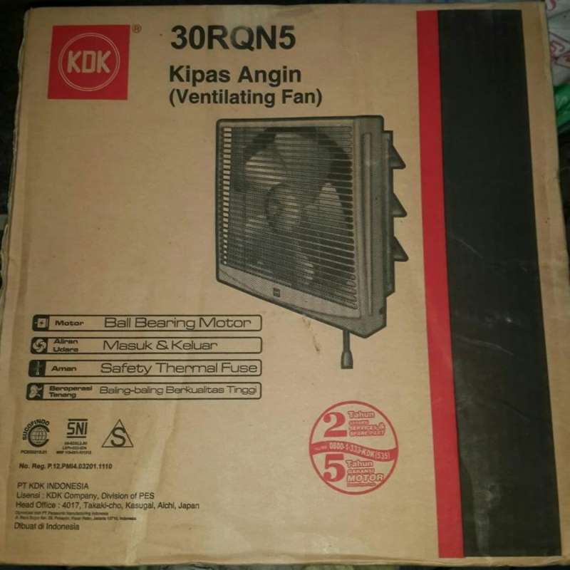 Jual KDK 30RQN5 wall exhaust Fan kdk dinding 12 INCH di Seller tb