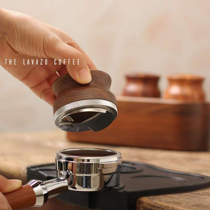 Jual WALNUT Macaron Tamper Kopi Distribution Tool Coffee Leveller