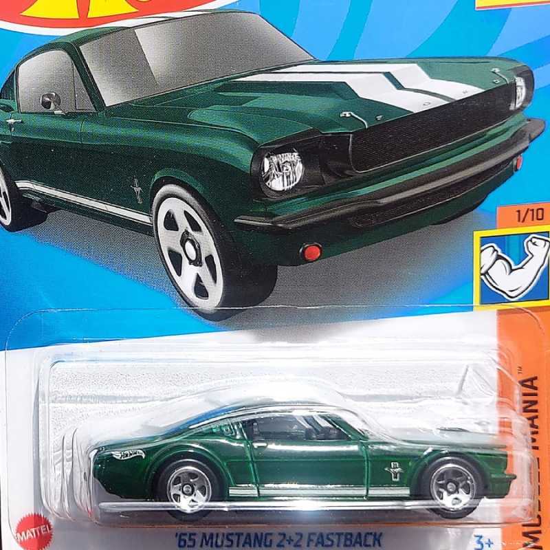 Hot Wheels Ford Mustang 2+2 Fastback 1965 – Rouge, édition 2022, Carte #192 | Boîte Non Ouverte