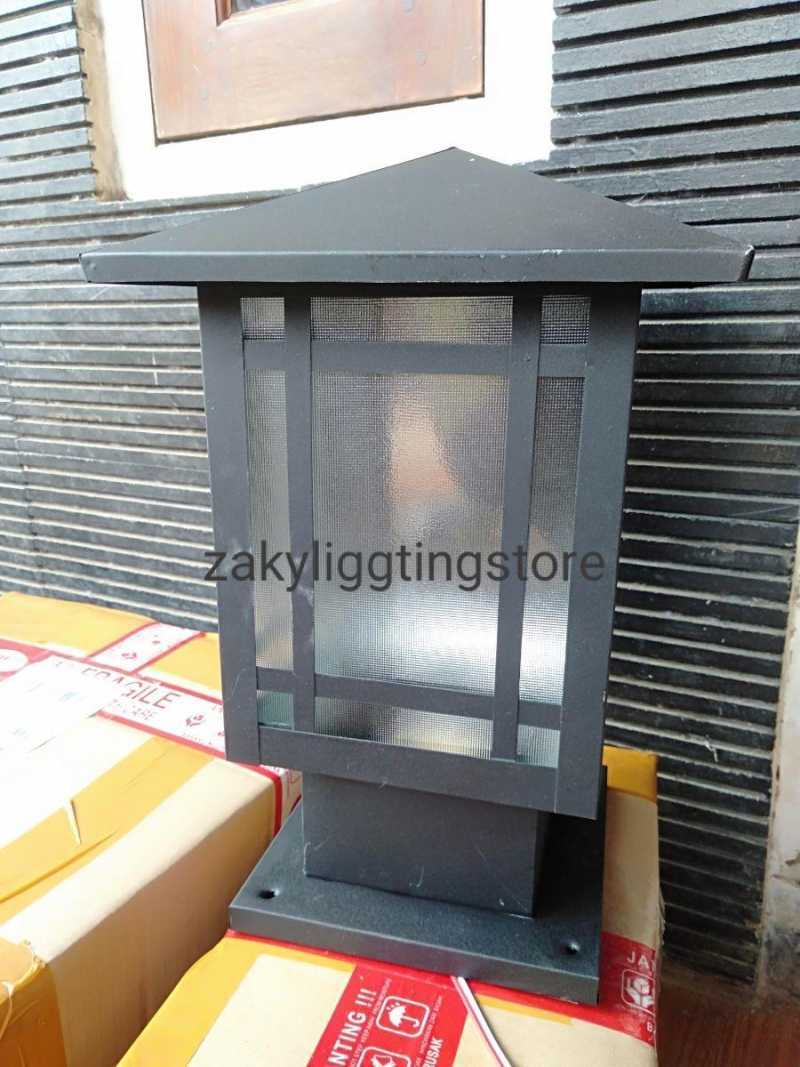 Jual Lampu Pagar Pilar Taman Minimalis Hias Outdoor Kap Bahan Tebal