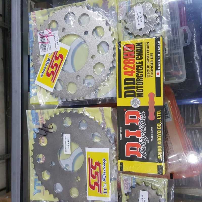 Jual Gear Set Gir SSS Rantai DID CB150R CS1 SONIC 125 VIX NVL FU Byson