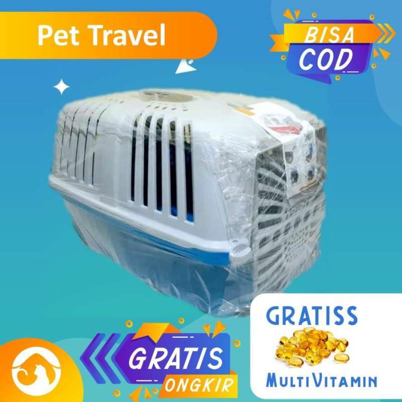 Jual Pet Travel Keranjang Hewan Pet Cargo Premium Free Multivitamin Di jual-pet-travel-keranjang-hewan-pet-cargo-premium-free-multivitamin-di